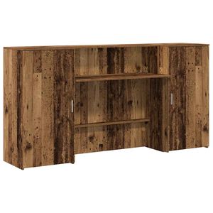 vidaXL recepci&oacute;s pult antik fa 200x50x103,5 cm szerelt fa