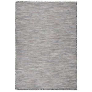 vidaXL barna-k&eacute;k lapos sz&ouml;v&eacute;sű k&uuml;lt&eacute;ri szőnyeg 160 x 230 cm