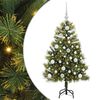vidaXL Műanyag Hajtogat&oacute;s Kar&aacute;csonyfa Toj&aacute;sokkal Z&ouml;ld 120 cm