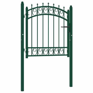 vidaXL Kapu EMMEN 104 x 97 cm Z&aacute;rolhat&oacute; Porsz&oacute;rt Ac&eacute;l Z&ouml;ld