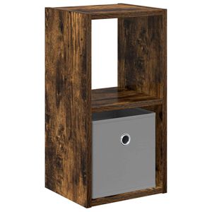 vidaXL &Eacute;jjeli asztal F&uuml;st&ouml;lt t&ouml;lgy 25,5 x 22 x 49,5 cm Szerelt Fa