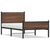 vidaXL barna t&ouml;lgy sz&iacute;nű f&eacute;m &aacute;gykeret matrac n&eacute;lk&uuml;l 107 x 203 cm