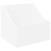 vidaXL LP lemez doboz Feh&eacute;r 37 x 33 x 32 cm Szerelt Fa