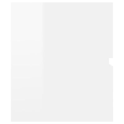 vidaXL magasfényű fehér forgácslap mosdószekrény 80 x 38,5 x 45 cm