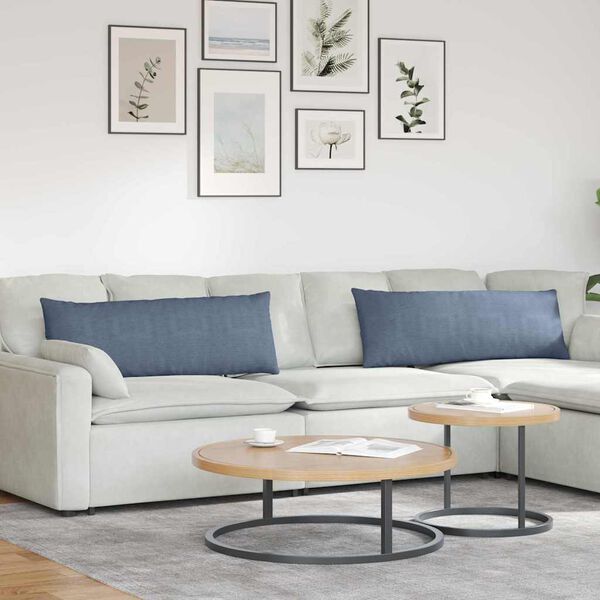 vidaXL Kanap&eacute; p&aacute;rn&aacute;k 2 pcs K&eacute;k 120 x 40 cm B&aacute;rsonyos sz&ouml;vet
