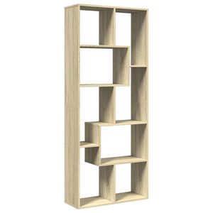 vidaXL sonoma t&ouml;lgy szerelt fa elv&aacute;laszt&oacute; k&ouml;nyvespolc 67x25x161,5 cm