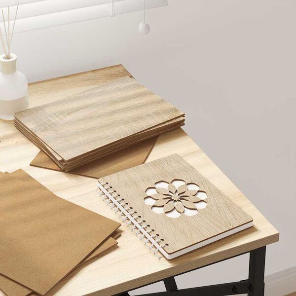 vidaXL Dekor Panelek 12 pcs sonoma tölgy 21 x 30 x 0.3 cm Faanyag