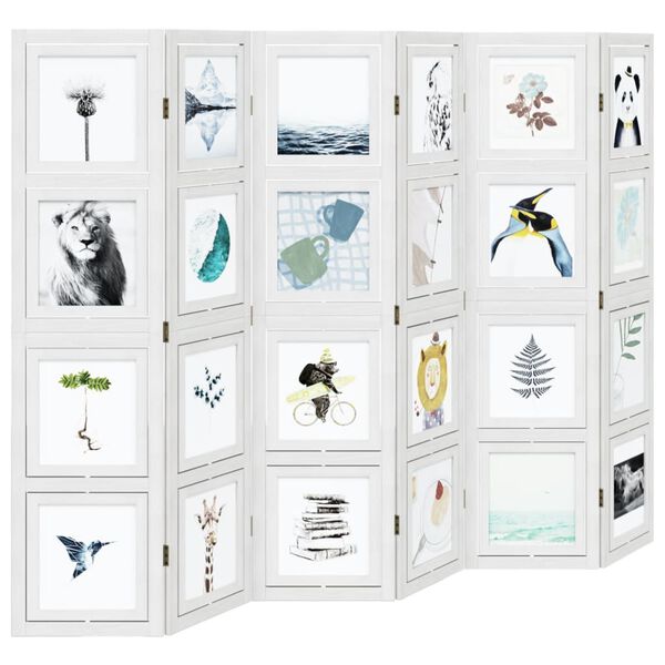 vidaXL 6 paneles feh&eacute;r t&ouml;m&ouml;r cs&aacute;sz&aacute;rfa t&eacute;relv&aacute;laszt&oacute;