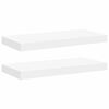 vidaXL 2 db feh&eacute;r MDF lebegő fali polc 50 x 23,5 x 3,8 cm