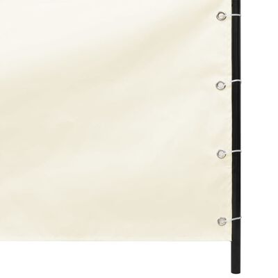 vidaXL krémfehér színű oxford-szövet erkélyparaván 140 x 240 cm