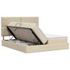 vidaXL T&aacute;rol&oacute;s &Aacute;gy fejt&aacute;ml&aacute;val t&aacute;rol&oacute;val Kr&eacute;msz&iacute;nű 200 x 200 cm Sz&ouml;vet