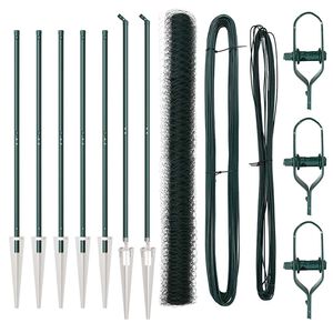 vidaXL Hatsz&ouml;gletű ker&iacute;t&eacute;s oszlopokkal 10 x 1,6 m PVC-bevonatos ac&eacute;l