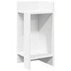 vidaXL feh&eacute;r kisasztal polccal 25,5 x 27 x 60 cm