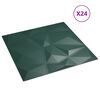 vidaXL Fali panelek 24 pcs Z&ouml;ld 50 x 50 cm XPS Hab