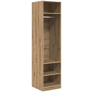 vidaXL Ruh&aacute;sszekr&eacute;ny Artisan t&ouml;lgy 50 x 50 x 200 cm Faanyag