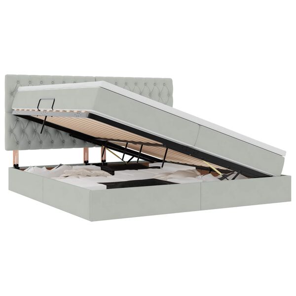 vidaXL &Aacute;gy t&aacute;rol&oacute;val &eacute;s LED l&aacute;mp&aacute;val leddel Vil&aacute;gossz&uuml;rke 200 x 200 cm