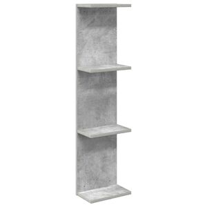 vidaXL Falpolc Betonsz&uuml;rke 25 x 15 x 100 cm Szerelt Fa