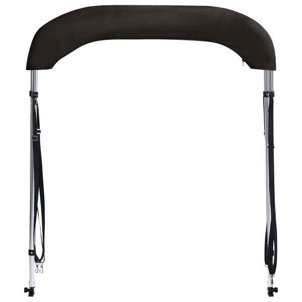 vidaXL fekete k&eacute;t&aacute;g&uacute; bimini tető 150 x 120 x 110 cm