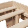 vidaXL tömör fenyőfa ágy matrac nélkül 100 x 200 cm