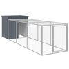 vidaXL antracitsz&uuml;rke horganyzott ac&eacute;l ty&uacute;kketrec 110x405x110 cm