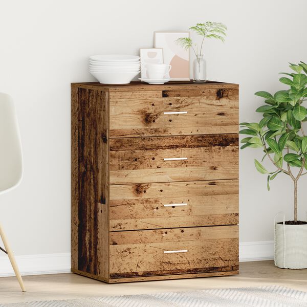 vidaXL Sz&eacute;f fi&oacute;kkal &Ouml;reg fa 60 x 39 x 80 cm Faanyag