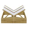 vidaXL 2 db impregn&aacute;lt fenyőfa melegh&aacute;z 100 x 50 x 35 cm