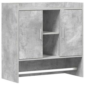 vidaXL Falpolc Falra szerelhető Betonsz&uuml;rke 80 x 36 x 80 cm Szerelt Fa