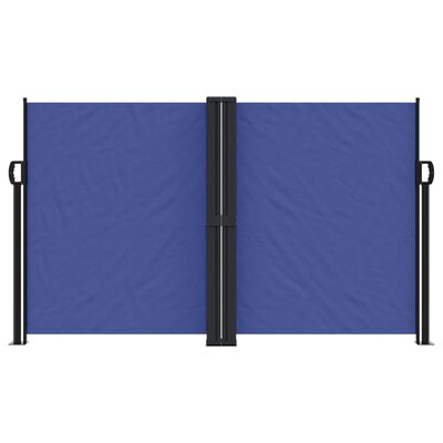vidaXL kék behúzható oldalsó napellenző 140 x 1000 cm