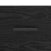 vidaXL Sz&eacute;f fi&oacute;kkal Musta tammi 34 x 34.5 x 90 cm Faanyag