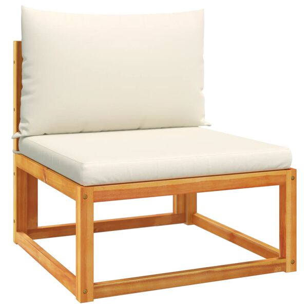 vidaXL 6 darabos kerti kanapégarnitúra párnákkal, akácfa és kötél