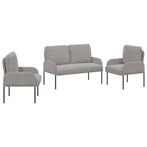 vidaXL &Uuml;lőgarnit&uacute;r&aacute;k 3 pcs Vil&aacute;gossz&uuml;rke 115 x 56 x 80 cm Furn&eacute;r