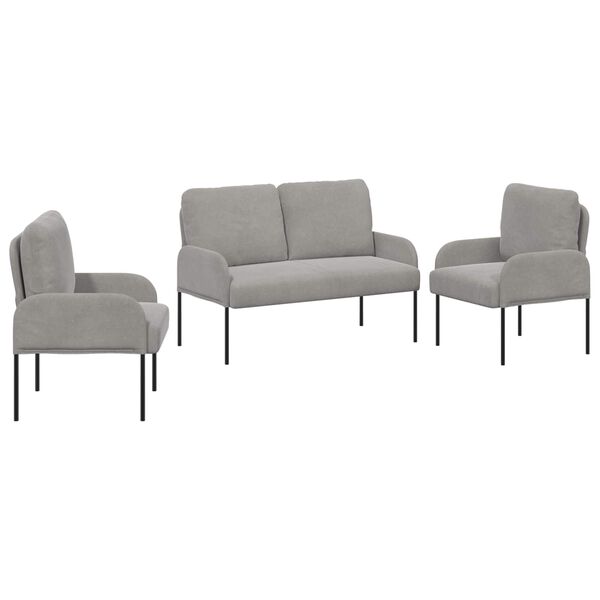 vidaXL &Uuml;lőgarnit&uacute;r&aacute;k 3 pcs Vil&aacute;gossz&uuml;rke 115 x 56 x 80 cm Furn&eacute;r