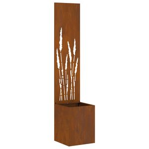 vidaXL Kertv&eacute;dő v&aacute;szon Rozsd&aacute;s 32 x 150 cm Időj&aacute;r&aacute;s&aacute;ll&oacute; ac&eacute;l