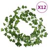 vidaXL 12 db z&ouml;ld borosty&aacute;nf&uuml;z&eacute;r 200 cm