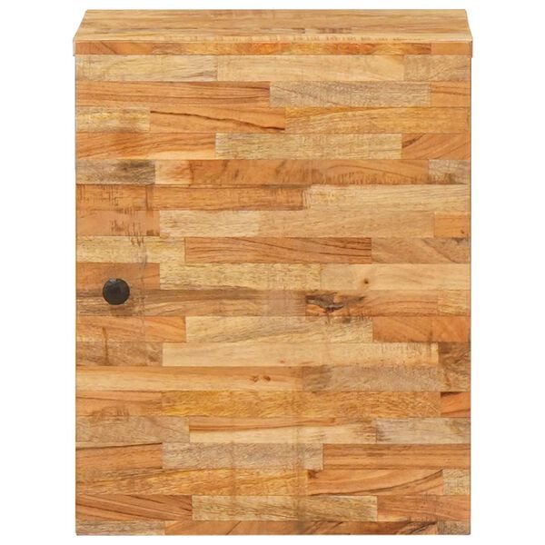 vidaXL F&uuml;rdőszobai F&uuml;ggő Szekr&eacute;ny ajt&oacute;val Term&eacute;szetes 38 x 33 x 48 cm