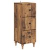 vidaXL Fi&oacute;kos szekr&eacute;ny 33 x 34,5 x 90 cm Szerelt Fa Antik Fa
