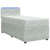 vidaXL Boxspring &aacute;gy matraccal &eacute;s LED-del Vil&aacute;gossz&uuml;rke 90 x 190 cm