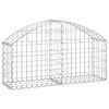 vidaXL íves horganyzott vas gabion kosár 100x30x40/60 cm