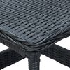 vidaXL sötétszürke polyrattan kerti asztal 45 x 45 x 46,5 cm