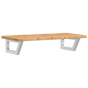 vidaXL ac&eacute;l &eacute;s t&ouml;m&ouml;r t&ouml;lgyfa falra szerelhető mosd&oacute;polc