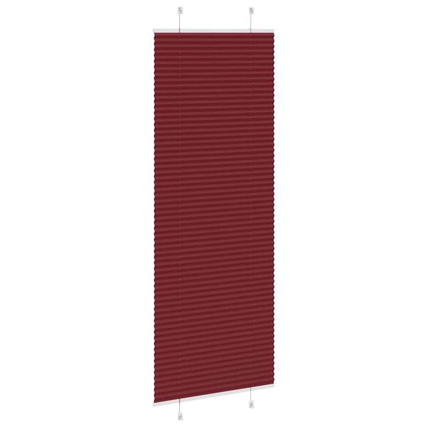 vidaXL plisz&iacute;rozott redőny Bordeaux piros 70x200 cm sz&ouml;vetsz&eacute;less&eacute;g