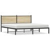 vidaXL sonoma t&ouml;lgysz&iacute;nű f&eacute;m &aacute;gykeret matrac n&eacute;lk&uuml;l 160 x 200 cm