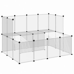vidaXL &aacute;tl&aacute;tsz&oacute; polipropil&eacute;n &eacute;s ac&eacute;l kis&aacute;llatketrec 143 x 107 x 93 cm