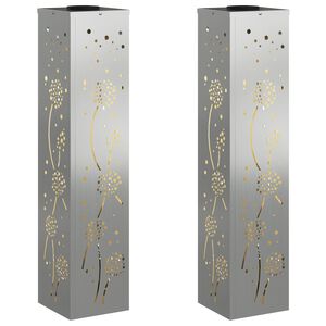 vidaXL Napelemmel műk&ouml;dő LED &ouml;sv&eacute;ny vil&aacute;g&iacute;t&aacute;s 2 pcs Rozsd&aacute;s