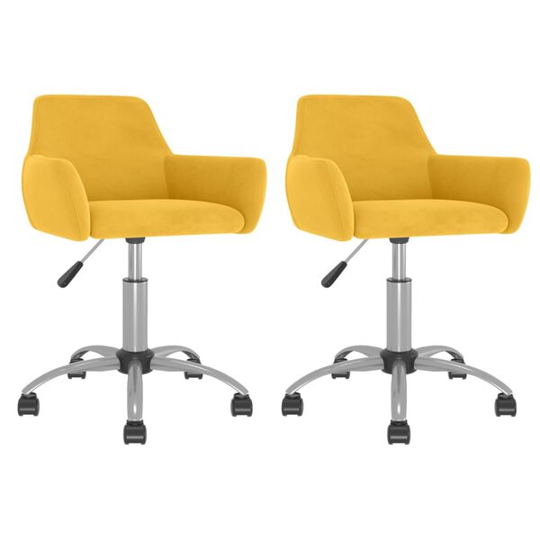 vidaXL 2 db s&aacute;rga b&aacute;rsony forg&oacute; &eacute;tkezősz&eacute;k