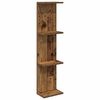vidaXL Falpolc Antik Fa 25 x 15 x 100 cm Szerelt Fa