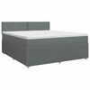 vidaXL Boxspring &aacute;gy matraccal S&ouml;t&eacute;tsz&uuml;rke 140 x 190 cm Sz&ouml;vet