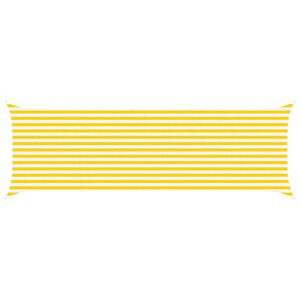 vidaXL Napernyő vitorla S&aacute;rga &eacute;s Feh&eacute;r 6 x 2 m 100% poli&eacute;szter oxford