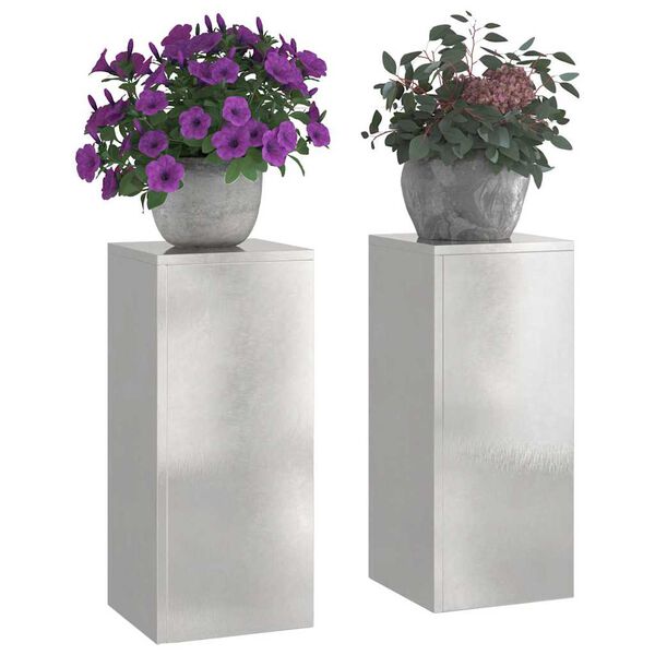 vidaXL N&ouml;v&eacute;ny&aacute;llv&aacute;ny 2 pcs Ez&uuml;st 24 x 24 x 55 cm Rozsdamentes ac&eacute;l