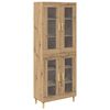 vidaXL Magasfi&uacute; Artisan t&ouml;lgy 69,5 x 34 x 180 cm Szerelt Fa